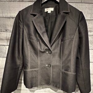 Lena Gabrielle Petite Black Blazer, Fully Lined, Size 6